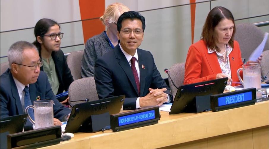 राष्ट्र संघीय आर्थिक तथा सामाजिक परिषद् (इकोसक)को अध्यक्षमा नेपाल निर्वाचित